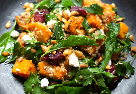 Ensalada de calabaza o zapallo asado