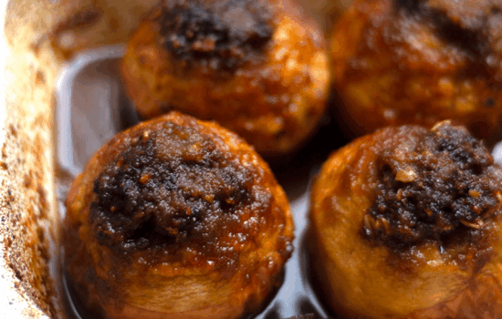 MANZANAS RELLENAS CON DATILES Y NUECES